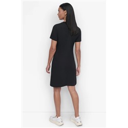 CRYSTAL LOGO MINI T-SHIRT DRESS