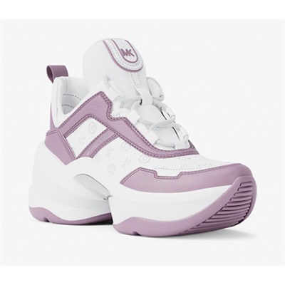 Michael Kors Outlet Olympia Logo Debossed Trainer