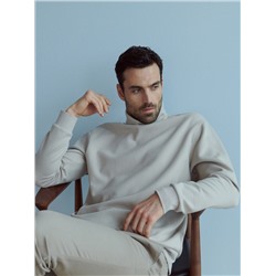 Sweatshirt mit hohem Stehkragen