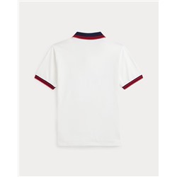 Baseball-Logo Cotton Mesh Polo Shirt Save your Wishlist Boys 8-20