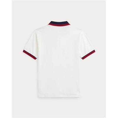 Baseball-Logo Cotton Mesh Polo Shirt Save your Wishlist Boys 8-20