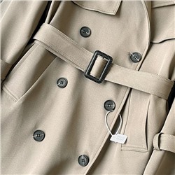 Классический двубортный женский тренч