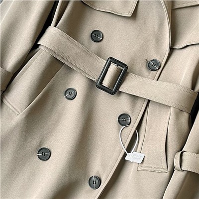 Классический двубортный женский тренч