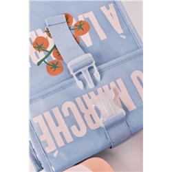 Bolsa térmica porta alimentos azul