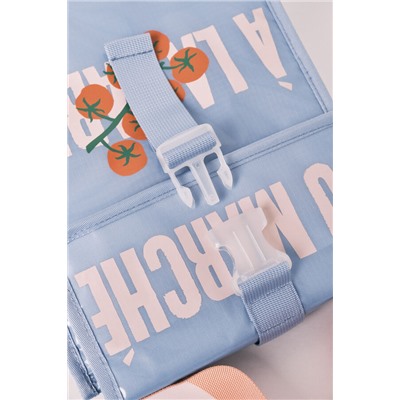 Bolsa térmica porta alimentos azul