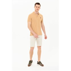 Erkek Camel Basic Polo Yaka Tişört