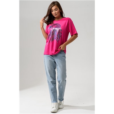 8555 Футболка оверсайз женская