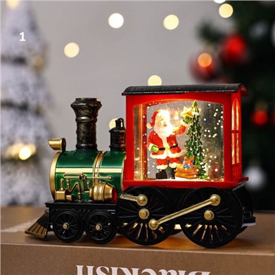 Ещё есть такие милейшие поровозики тоже с эффектом снежка