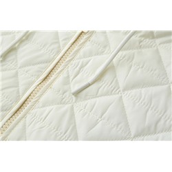 Женский длинный тонкий хлопковый жилет с капюшоном