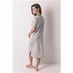 Camisola midi algodón print Hedwig gris