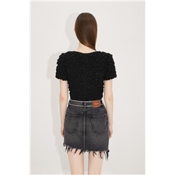 Crop top Negro