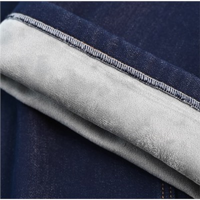 Зимние женские джинсы из хлопка с высокой талией АЙСИК*Л