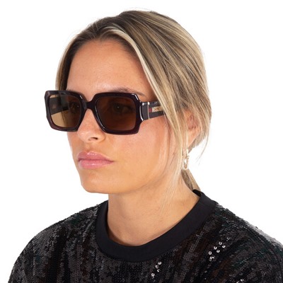 Moschino  Amber Square Ladies Sunglasses