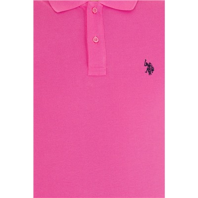 Erkek Pembe Basic Polo Yaka Tişört