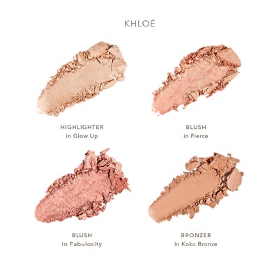 becca x khloé kardashian & malika haqq bronze, blush & glow palette