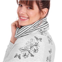 Damen Sweatshirt mit Schalkragen