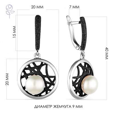 Серьги серебро 52845S1B