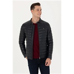 Erkek Lacivert Deri Ceket