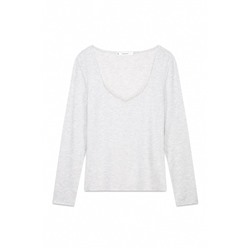 Camiseta punto súper suave gris