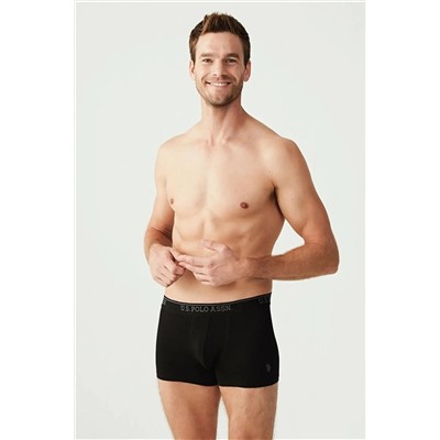 U.S. Polo Assn. U.S. Polo Assn. Erkek 3'lü Set Çok Renkli Pamuklu Boxer - Antrasit - SELKR80M09E7-WANT