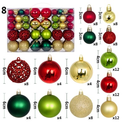 Огромный набор елочных шаров 🔴  Привозила такие каждый год. Шикарно как и для композиций/поделок, так и украсить елку в моно цвет