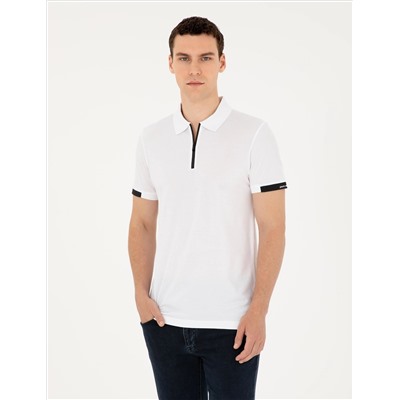 Beyaz Slim Fit Tişört