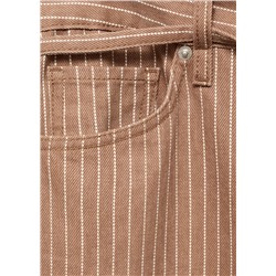 Jeans wideleg rayas tiro bajo cinturón