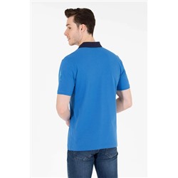 Erkek Saks Polo Yaka Tişört