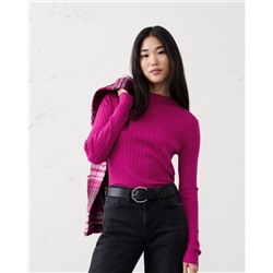 Merino Wool Ribbed Sweater