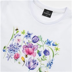 Футболка из 100% хлопка, Великолепна уже утром (beautiful flowers)