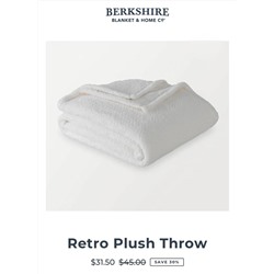 BERKSHIR*E LOF*T мягкий и плюшевый плед, экспорт  цена на оф сайте 31