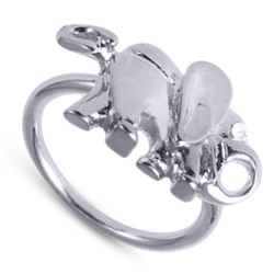 Кольцо (кристаллы SW белые; покрытие серебро)