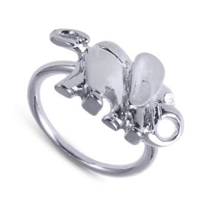 Кольцо (кристаллы SW белые; покрытие серебро)