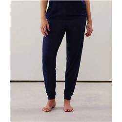 Pantalón de punto en azul marino