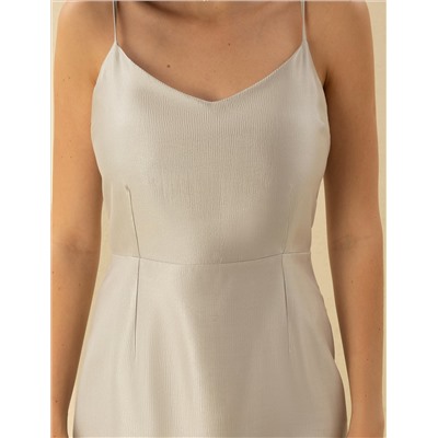 Gri Regular Fit Dokuma Elbise