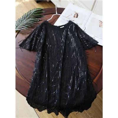 Нарядное детское платье с пайетками, ЭКСПОРТ ОСТИ*Н Цена на ЛАМОДА со скидкой 1750₽