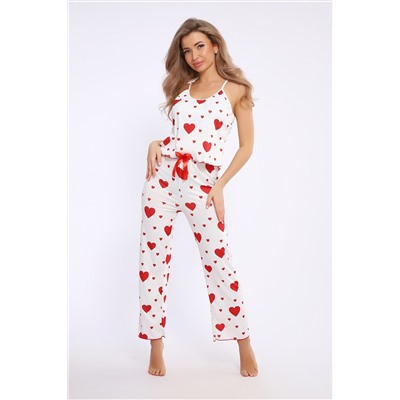 Пижама женская с брюками и топом 5734