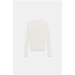 JUMPER WITH WAISTCOAT DETAIL