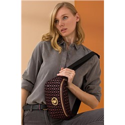 Kadın Bordo Bel Çantası