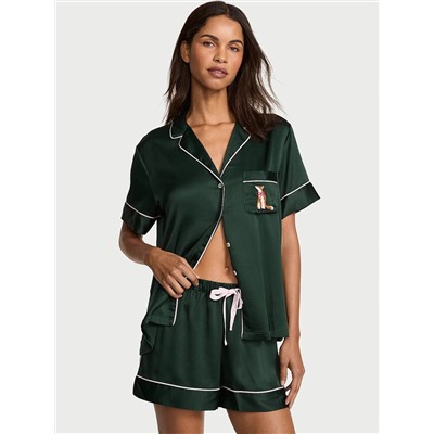 Victoria's Secret Glazed Satin Short Pajama Set