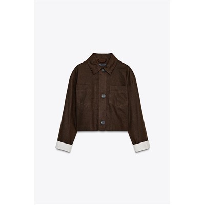CHAQUETA CORTA CON LINO