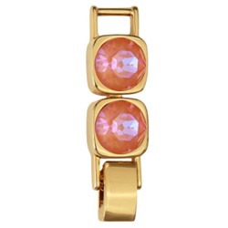 Удлинитель Теннис 2см (кристаллы SW оранж 8мм; покрытие золото)