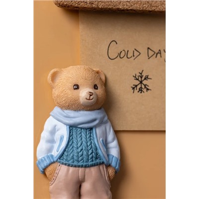 Voir Bear Magnet - Bej/Mavi - 4x8 cm