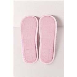 Zapatillas casa rosa cuadros Vichy lazo