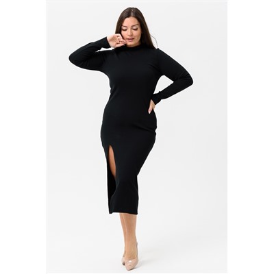 Платье длинное с разрезом 14442