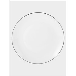 Сервиз обеденный, 4 перс, 12 пр, фарфор P, белый, с серебристым кантом, White Platinum