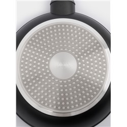 Сковорода, 24 см, с покрытием, алюминий, серо-черная, Robust