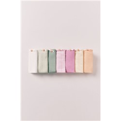 Pack 7 bragas clásicas algodón pointelle mix colores