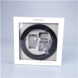 Мужской ремень Calvi*n Klei*n в подарочной коробке с двойной пряжкой