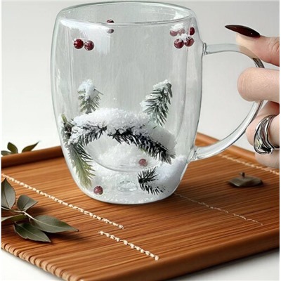 Новогодний стакан. В наборе 2 шт